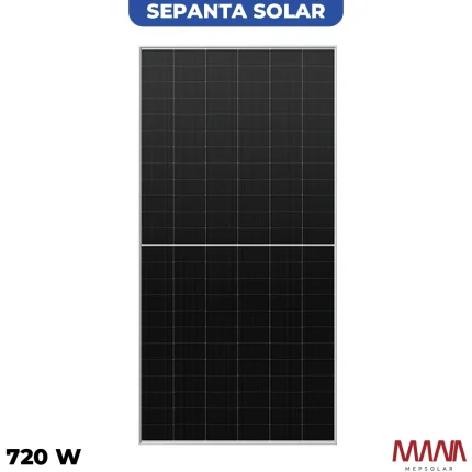 پنل خورشیدی 720 وات دوطرفه مونوکریستال MANA ENERGY