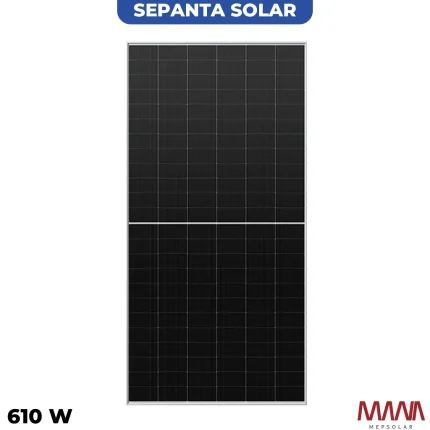 پنل خورشیدی 610 وات مونوکریستال MANA ENERGY