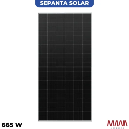 پنل خورشیدی 665 وات دوطرفه مونوکریستال MANA ENERGY