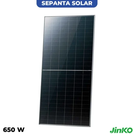 پنل خورشیدی 650 وات دوطرفه مونوکریستال JINKO