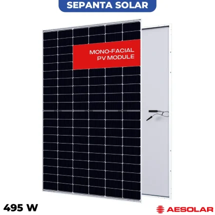 پنل خورشیدی 495 وات مونوکریستال AE SOLAR