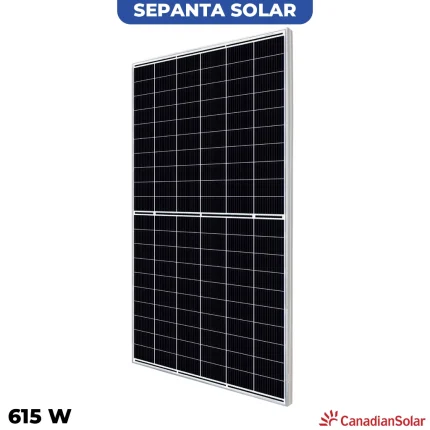 پنل خورشیدی 615 وات مونوکریستال CANADIAN SOLAR
