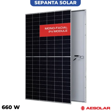 پنل خورشیدی 660 وات مونوکریستال AE SOLAR