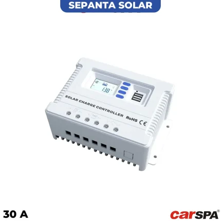 شارژ کنترلر 30 آمپر (12-24) ولت مدل CP12.24-30 سری PWM برند CARSPA